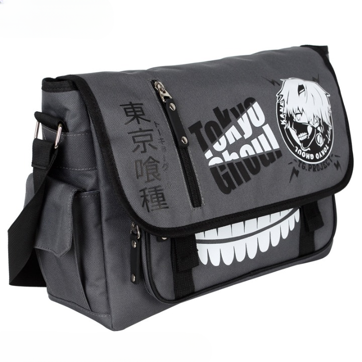 Anime schoudertas (Tokyo Ghoul, Totoro & Attack on Titan)